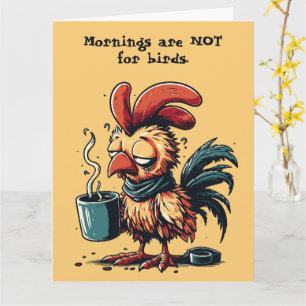 Anpassningsbar-offert Funny kycklingRetro-design Kort