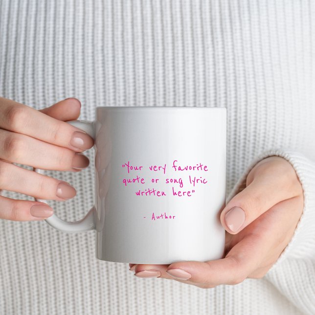 Anpassningsbar offert i rosa - skapa en egen kaffemugg (Skapare uppladdad)