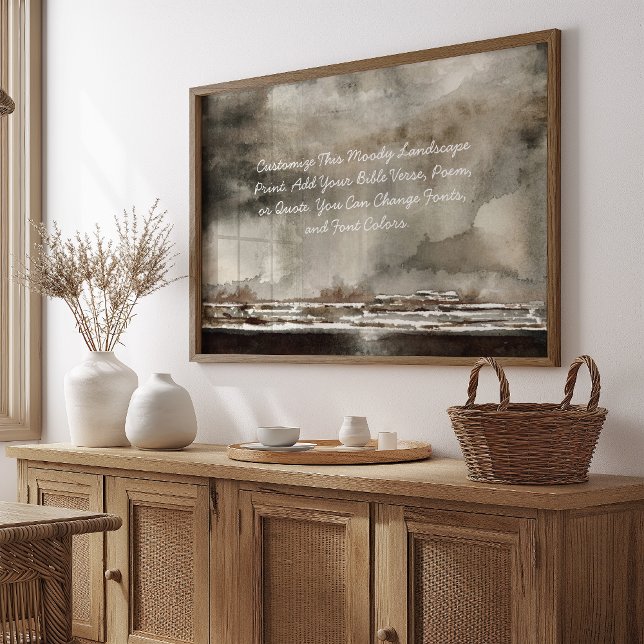 Anpassningsbar offert Överför din egen Ord MoodyWa Poster (Skapare uppladdad)