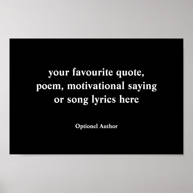 Anpassningsbar offertsignatur, Skapa Poster egen o (Framsidan)