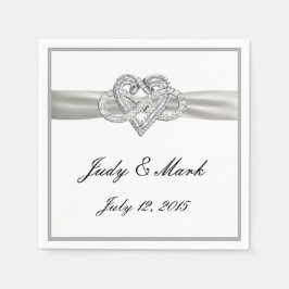 Anpassningsbar Ofinity Heart Papper Napkins Pappersservett