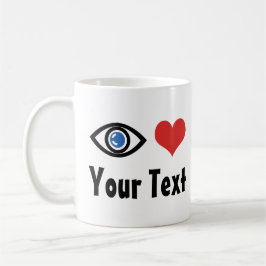 Anpassningsbar Öga Heart (I Kärlek) Mugg