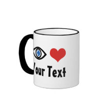 Anpassningsbar Öga Heart (I Kärlek) Mugg