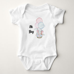 Anpassningsbar oh Baby oh-pojken Elephant Baby Bod T Shirt