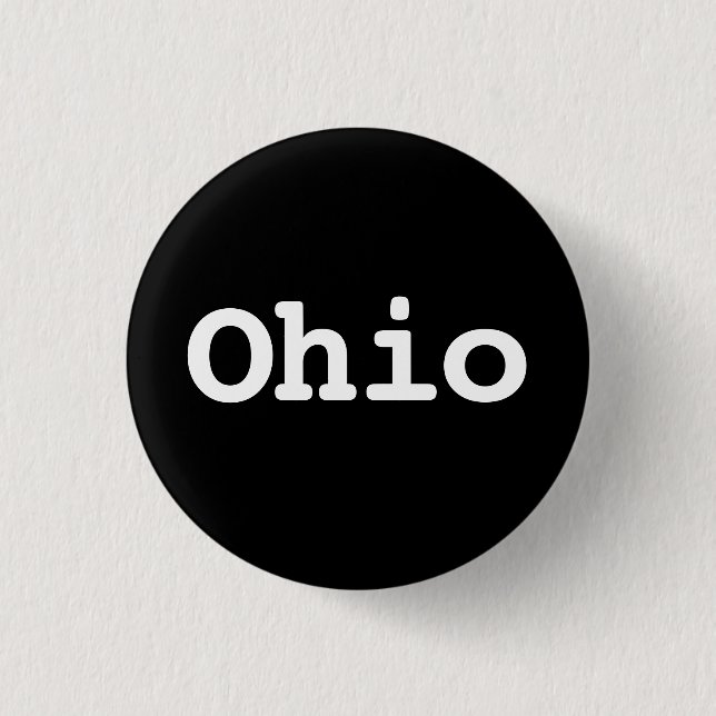 Anpassningsbar Ohio-typografi Knapp (Framsida)