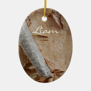 Anpassningsbar Ojibwe Birch Bark Juldekorationer