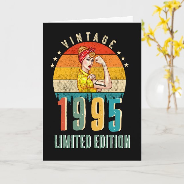 Anpassningsbar om födelsedagen för hennes kvinnlig kort (Gul blomma)