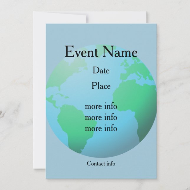 Anpassningsbar om jordglobens bakgrund (Framsida)