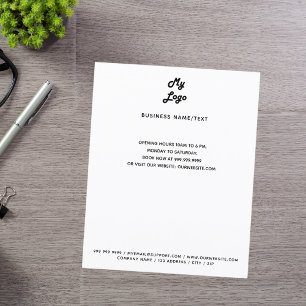 Anpassningsbar om kontaktinformation för Business Flygblad