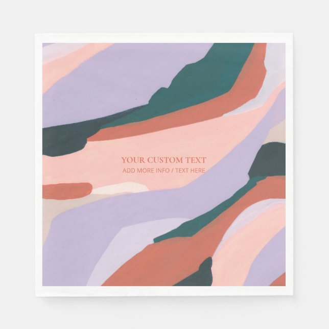 Anpassningsbar om lila för färggradering av Abstra Pappersservett (Framsidan)