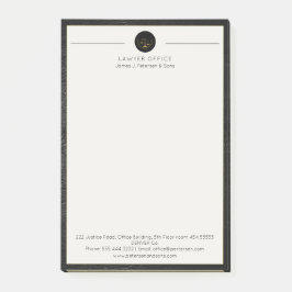 anpassningsbar om rättskipning vid elegantens kont post-it block