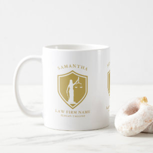 Anpassningsbar om rättskipningen guld Dam Kaffemugg