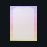 ANPASSNINGSBAR Ombre Watercolor TO-DO List Shoppin Anteckningsblock<br><div class="desc">Gör dina inköpslistor i stil med anpassadet livsmedel shopping,  måltidsplanering eller anteckningsblock att göra lista. Anpassa eller lägg till text i kostym efter behov. Lägg till linjer om du vill. Kolla min butik för större storlek och stilar!</div>