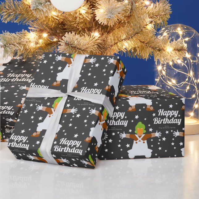 Anpassningsbar Oompa Loompa Grattis på födelsedage Presentpapper (Helgdagar)