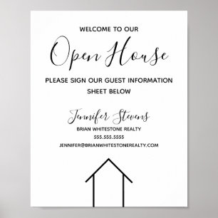 Anpassningsbar Open House Real Gods Company Poster
