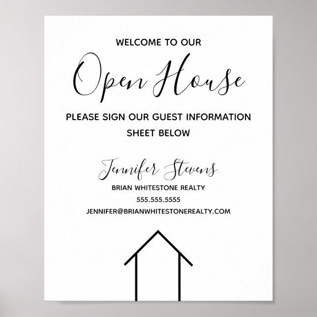 Anpassningsbar Open House Real Gods Company Poster (Framsidan)