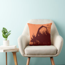 Anpassningsbar Orange Burgundy Barn Dekorativ kudd Kudde