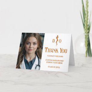 Anpassningsbar Orange Osteopatisk Medicinsk foto D Tack Kort