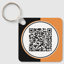 Anpassningsbar Orange Promotional Business Logotyp Nyckelring
