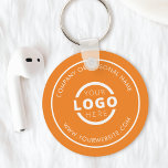Anpassningsbar Orange Promotional Business Logotyp Nyckelring<br><div class="desc">Anpassa enkelt detta underlägg med din egen företagsbild eller logotyp eller anpassningsbar. Du kan ändra bakgrunden till färg så att den stämmer överens med din logotyp eller ditt företags färger. Nyckelkedjor som är märkta med anpassningsbarna och som har din logotyp är användbara och lätta att ge kunder och anställda, samtidigt...</div>