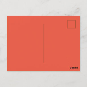 Anpassningsbar Orange Red Bild Perfekt Standard Vykort