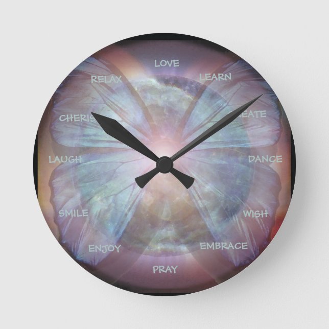 Anpassningsbar Ord | Prayer Clock Rund Klocka (Framsida)
