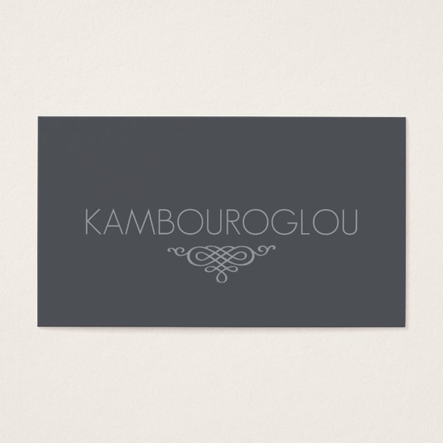 Anpassningsbar order för Diana K. Visitkort (Framsidan)