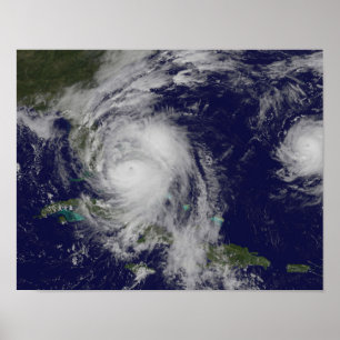 Anpassningsbar orkanen Matthew och Tropical Storm Poster
