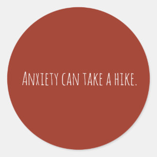 Anpassningsbar Oro Psykisk hälsa Runt Klistermärke