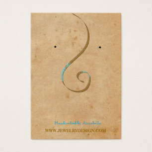 Anpassningsbar Öroninnehavare Juelry Necklace Visn Visitkort