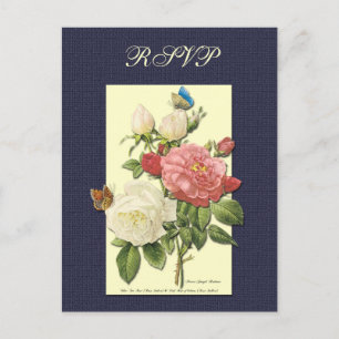 Anpassningsbar OSA Botaniskt Rosa Gul ros vykort