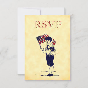Anpassningsbar OSA Vintage 4:e juli Party-kort Kort