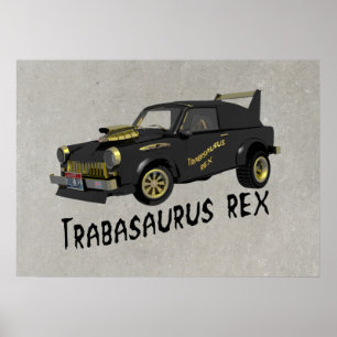 Anpassningsbar Öster tysk tågbil Poster