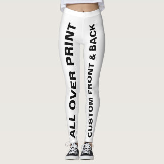 Anpassningsbar över hela utskriften Kvinnors bensi Leggings