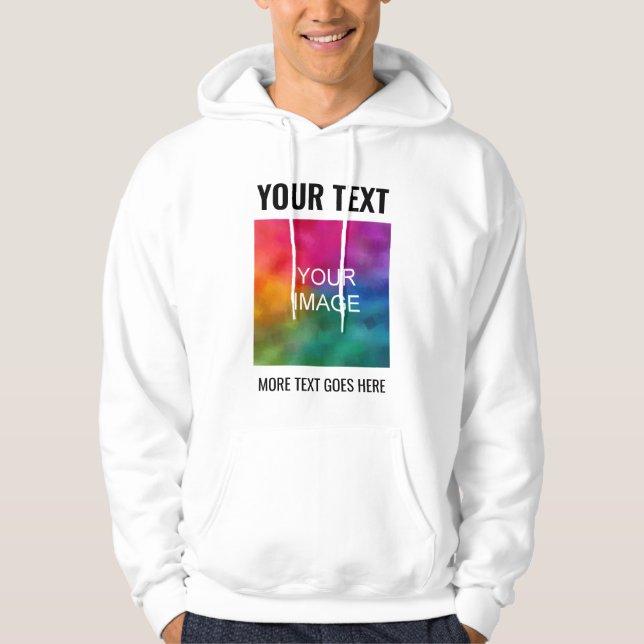 Anpassningsbar Överför bildtext Logotyp  här Manar Hoodie (Framsida)