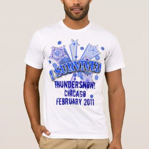 ANPASSNINGSBAR ÖVERLEVDE JAG den SNÖSTORMtshirte T Shirt