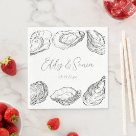 Anpassningsbar Oyster Party Napkins Pappersservett