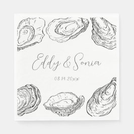 Anpassningsbar Oyster Party Napkins Pappersservett