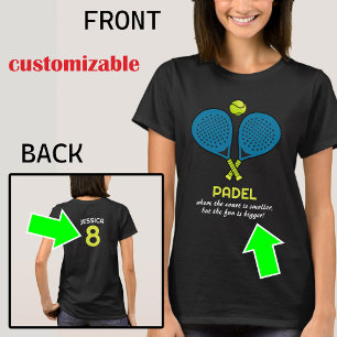 🎾 Anpassningsbar, Padel Passion Tee
