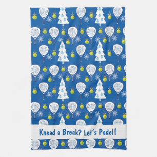 🎾 🎄 Anpassningsbar Padel Sänker jul Kökshandduk