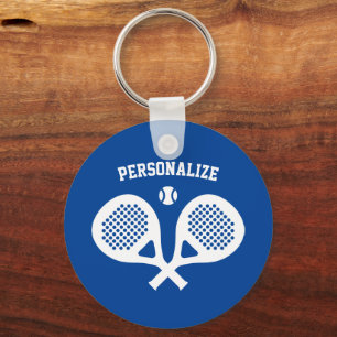 Anpassningsbar padel tennis sport racket metall ny nyckelring