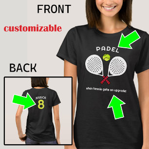Anpassningsbar, Padel Upgrade - För tennisrebeller T Shirt