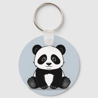 Anpassningsbar Panda-nyckelkedjedesign Nyckelring
