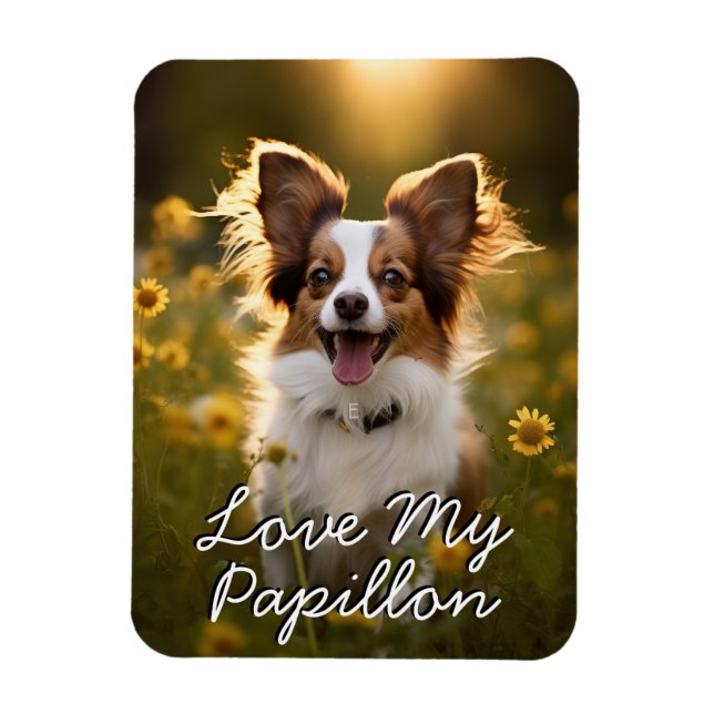 Anpassningsbar Papillon Fridge Magnet (Vertikal)