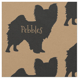 Anpassningsbar Papillon Hund Fabric Tyg