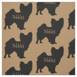 Anpassningsbar Papillon Hund Fabric Tyg