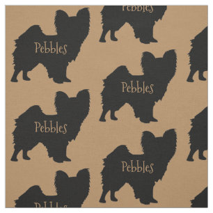 Anpassningsbar Papillon Hund Fabric Tyg