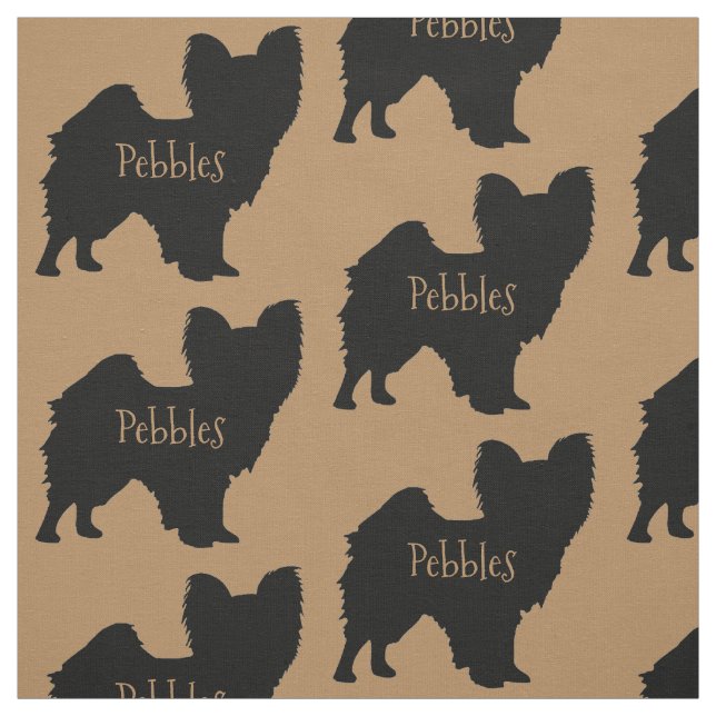 Anpassningsbar Papillon Hund Fabric Tyg (Provkarta)