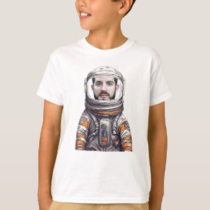 Anpassningsbar Pappa Astronaut T-Shirt - Lustigt f