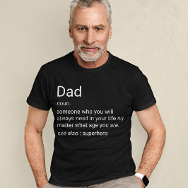 Anpassningsbar Pappa definition för pappa T Shirt